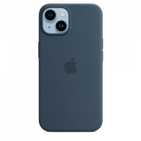 Чехол LUX Silicone Case для iPhone 14 Storm Blue without MagSafe